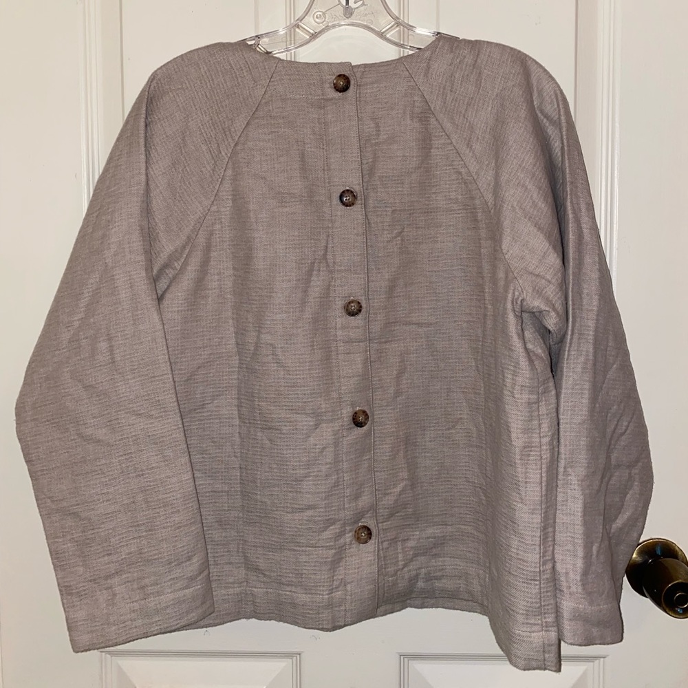 Madewell Waffle Button-Back Top - image 5